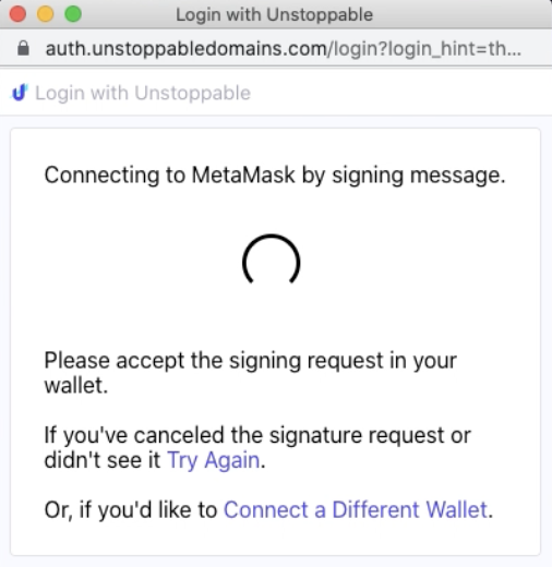 Login modal should close after signature request is confirmed